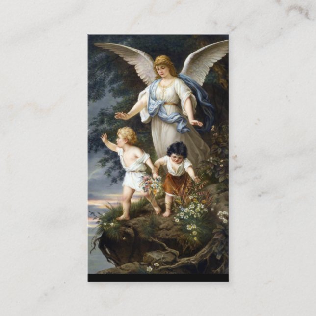 Religious Prayer to Your Guardian Angel Holy Card (Front)