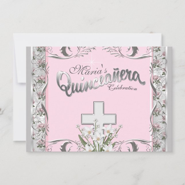 Religious Quinceanera Invitation (Front)