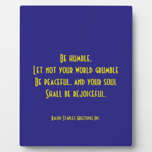 Religious quote plaque