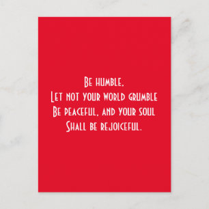 Religious quote postcard