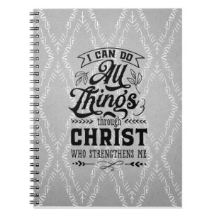 Religious quote Spiral Photo Notebook