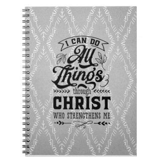 Religious quote Spiral Photo Notebook