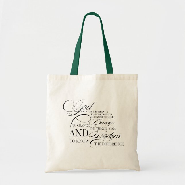 Religious Quote  Tote Bag (Front)