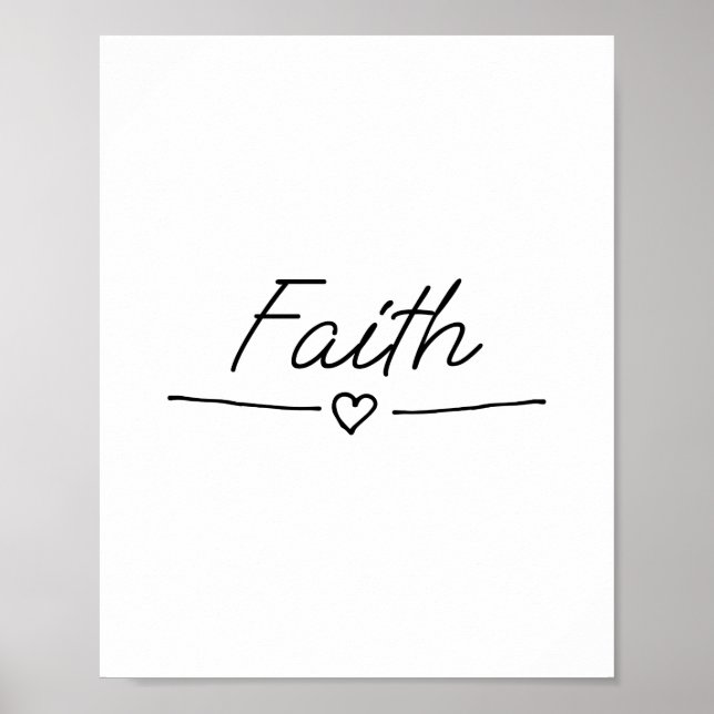 Religious quotes about faith poster (Front)