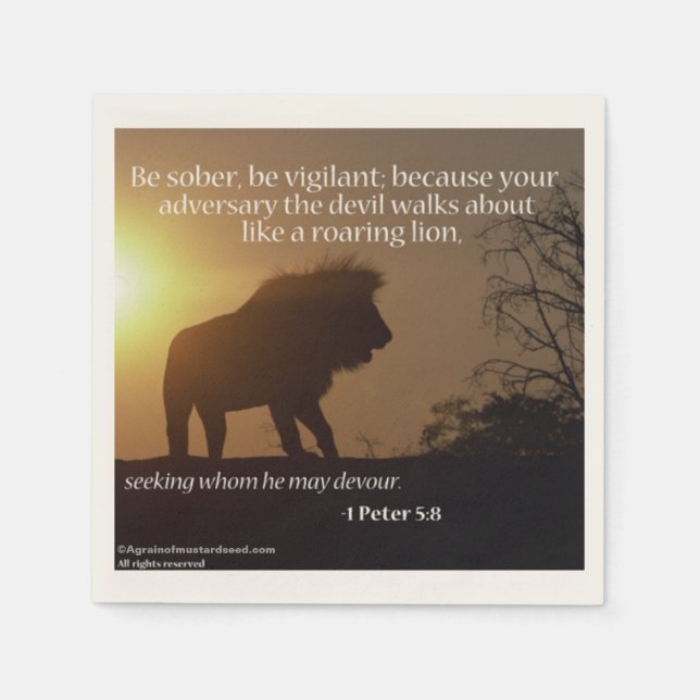 Religious Quotes Napkin (Front)