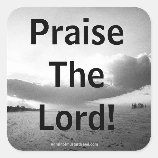 Religious Quotes Square Sticker (Front)