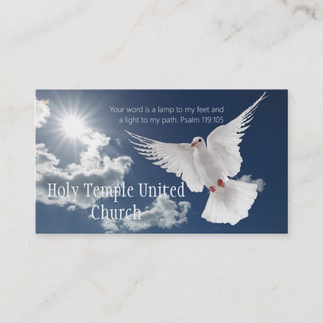 Religious Religion Christian Pastor Christianity Business Card (Front)