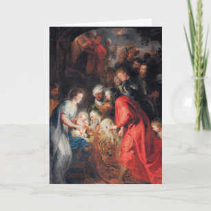 Religious Rubens Jesus Virgin Mary Joseph Holiday Card