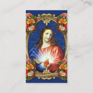 Religious Sacred Heart Prayer for Departed Soul Pl Place Card