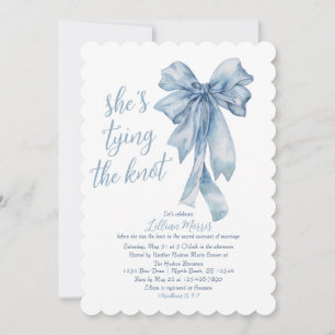 Religious She's Tying the Knot Bridal Shower  Invitation