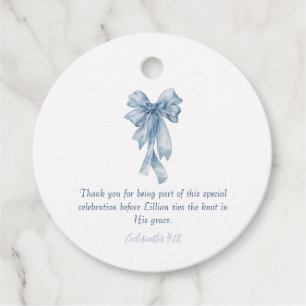 Religious She's Tying the Knot Favour Tags