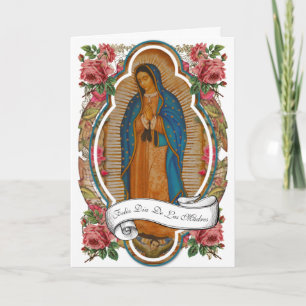 Religious Spanish Guadalupe Mothers Day Card