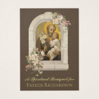 Religious Spiritual Bouquet Prayer Holy Card