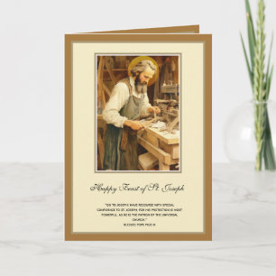 Religious St. Joseph Feast Catholic Prayer Card