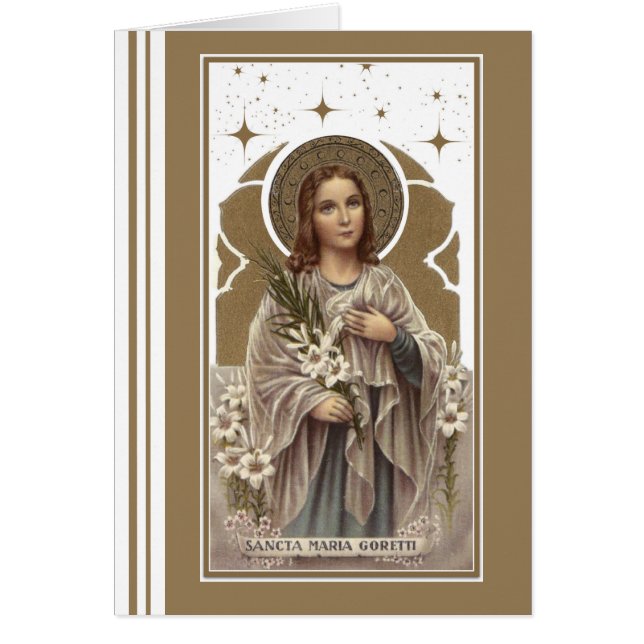 Religious St. Maria Goretti Catholic Vintage (Front)