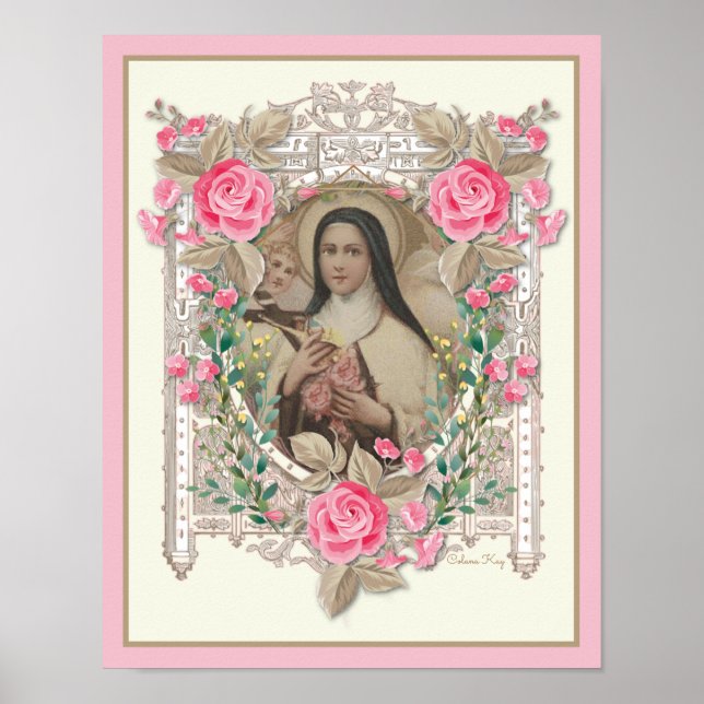 RELIGIOUS ST THERESE CARMELITE NUN CATHOLIC POSTER (Front)
