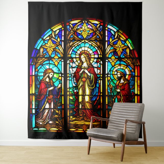 Religious Stained Glass Tapestry (In Situ)