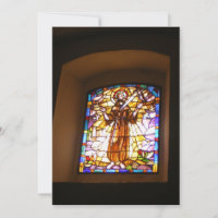 Religious Stained Glass Window Invitation