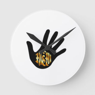 Religious Symbol of Jainism- Ahimsa Round Clock