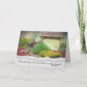 religious sympathy-summer garden card