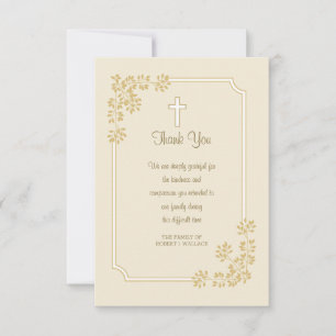 Religious Sympathy Thank You Card