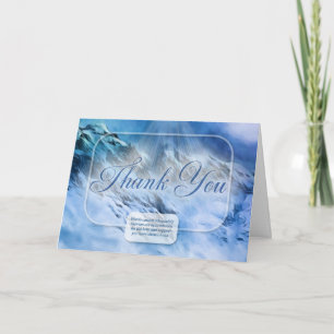 Religious Thank You Snow Covered Mountains Card