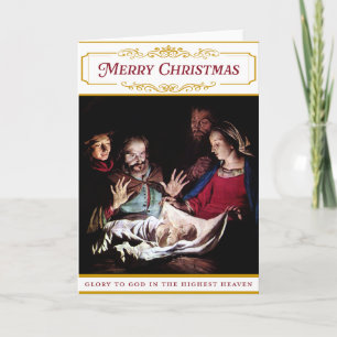 Religious Themed Nativity Card