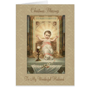 Religious Vintage Baby Jesus Husband Catholic
