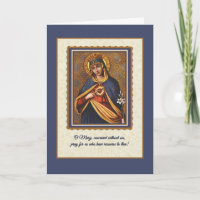 Religious Vintage Catholic Virgin Mary Prayer