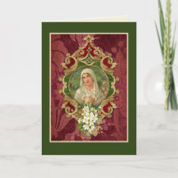 Religious Vintage Virgin Mary Birthday Scripture