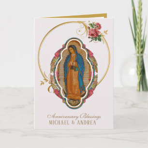 Religious Virgin Mary Guadalupe Anniversary Card