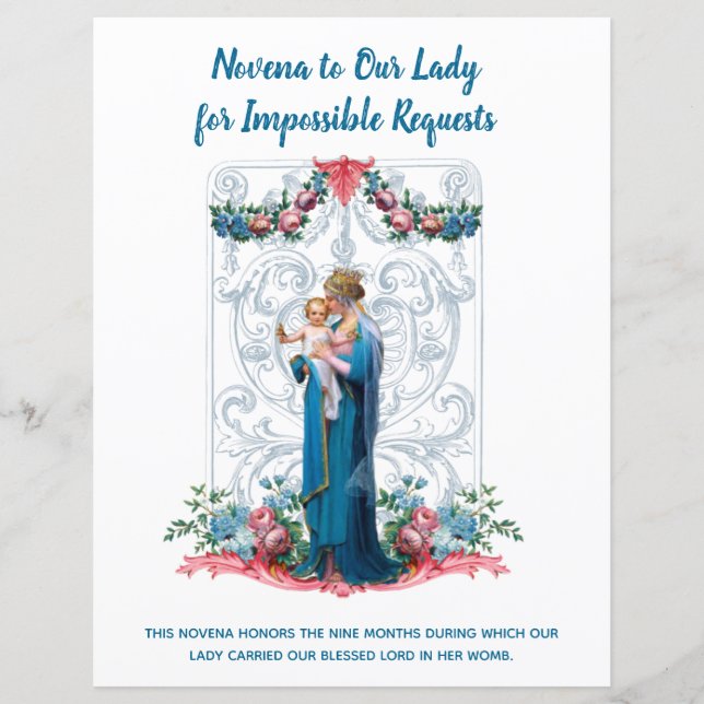 Religious Virgin Mary Jesus Angels Catholic Prayer (Front)