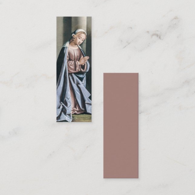 Religious Virgin Mary Pastel Art Bookmark Card (Front/Back)