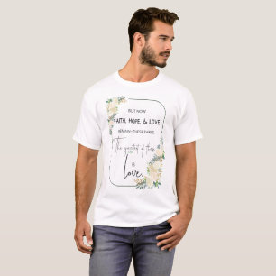 Religious Wedding Anniversary Faith Hope Love T-Shirt