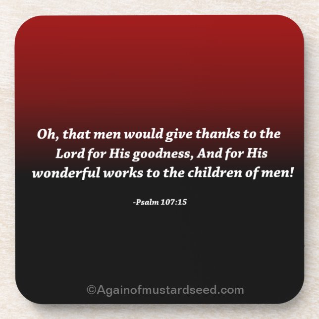 Religous Quotes Coaster (Front)