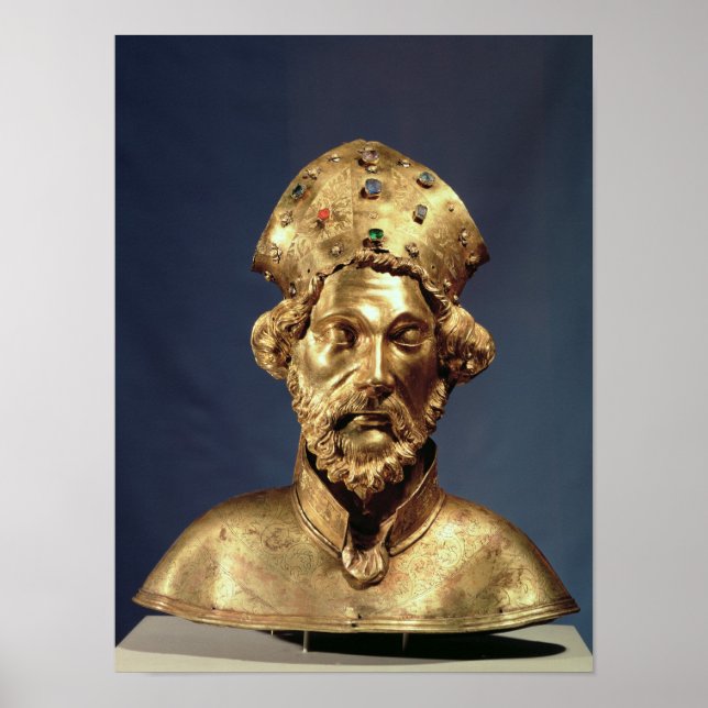 Reliquary bust of St. John Cassian Poster (Front)