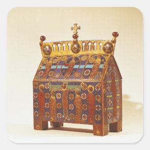 Reliquary chest, 12th-13th century square sticker