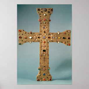 Reliquary cross of the Abbey of Valesse Poster