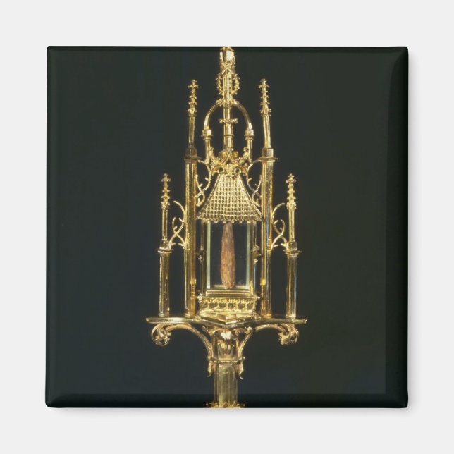 Reliquary Monstrance with piece of cross Magnet (Front)