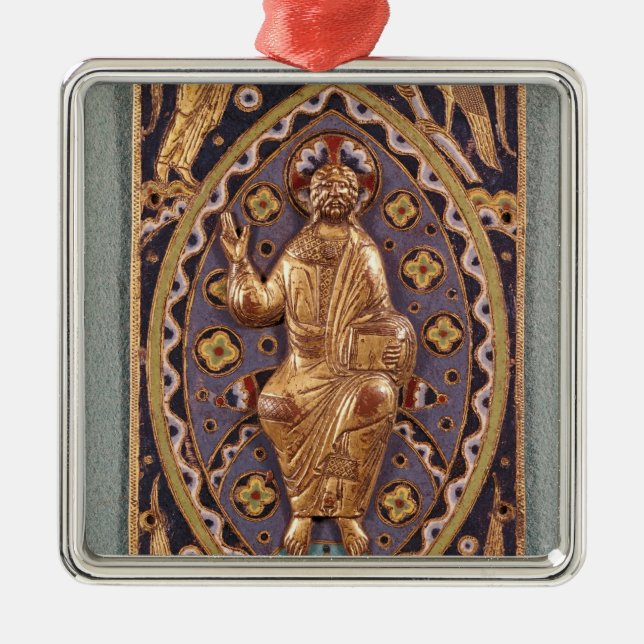 Reliquary plaque depicting Christ Metal Tree Decoration (Front)