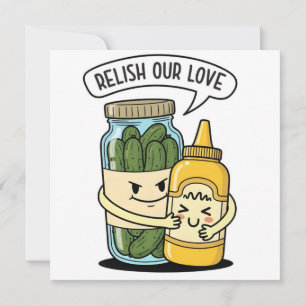 Relish Our Love Flat Holiday Card