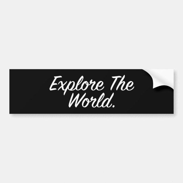 Relish The Journey - White Script Bumper Sticker (Front)