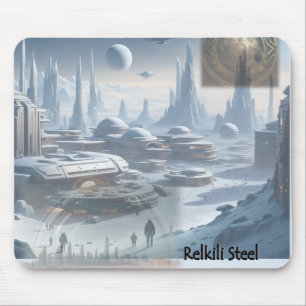 Relkili Steel Cover Art Mouse Pad
