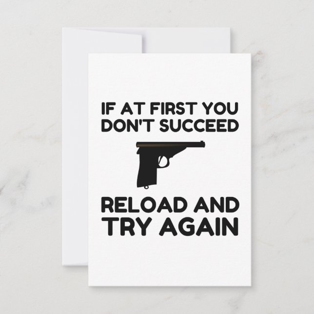 Reload Gun Thank You Card (Front)