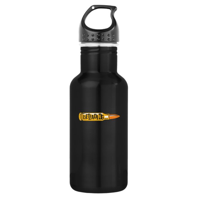 Reloading Ammo Design for Gun Lovers 532 Ml Water Bottle (Front)