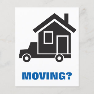 relocation service or moving company flyer