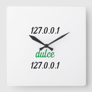 Reloj 127.0.0.1 dulce 127.0.0.1 square wall clock