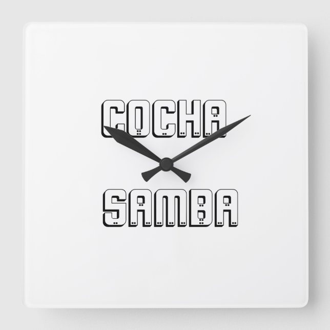 Reloj Cochasamba Square Wall Clock (Front)