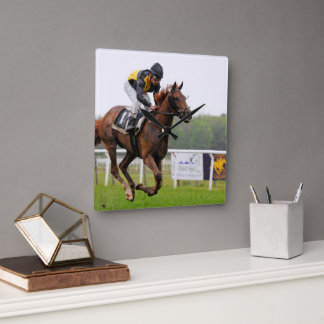 Reloj de Pared Caballo al Galope Square Wall Clock