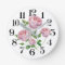 reloj de pared rosas a la acuarela